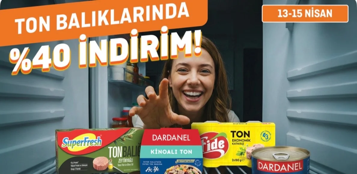 Migros ton balıkları %40 indirimli